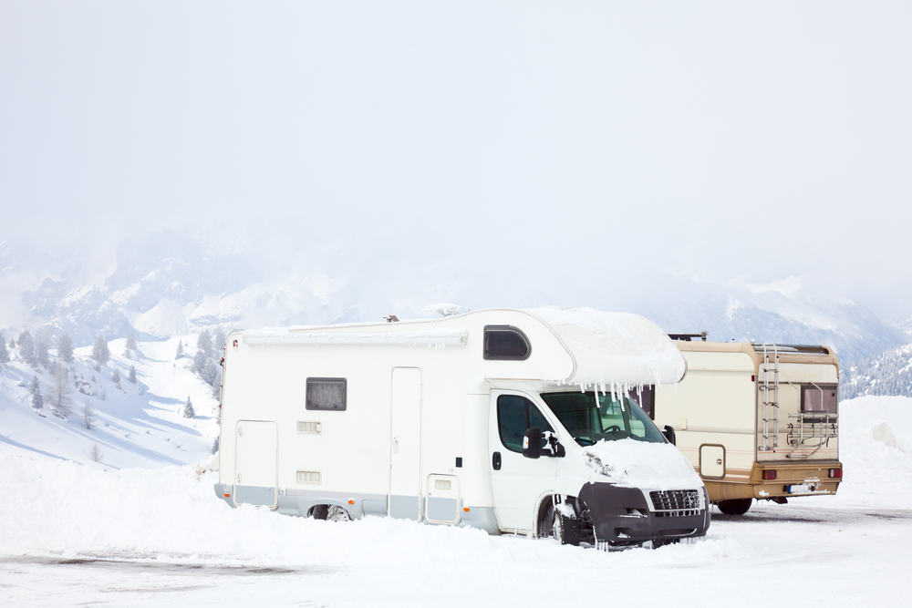 RV May Get Trapped in Snow if You Forgot to Winterize Your Camper